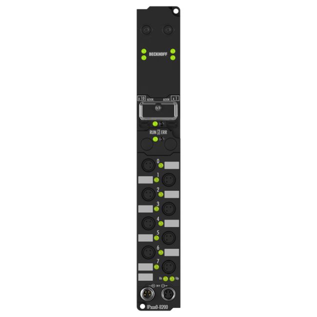 IP2310-B200 | Fieldbus Box, 4-channel digital input + 4-channel digital output, Lightbus, 24 V DC, 0.2 ms, 0.5 A, Ø8