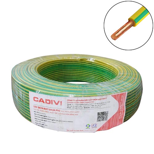 Dây tiếp địa Cadivi VC-0.5 mm2 (TE) – 300/500V