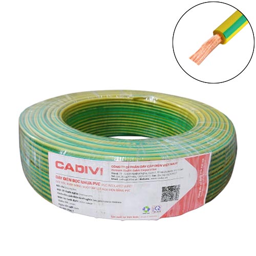 Dây tiếp địa Cadivi VCm-0.5 mm2 (TE) – 300/500V