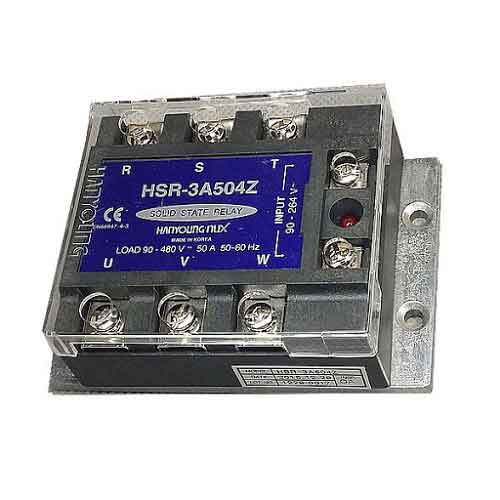 Rơ le bán dẫn Hanyoung HSR-3A504Z 50A 3 Pha