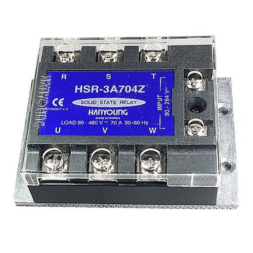 Rơ le bán dẫn Hanyoung HSR-3A704Z 70A 3 Pha