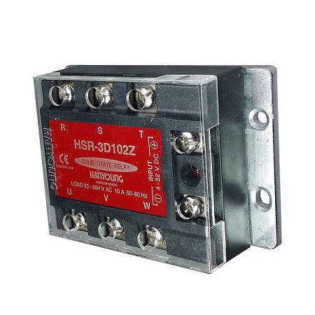 Rơ le bán dẫn Hanyoung HSR-3D102Z 10A 3 Pha