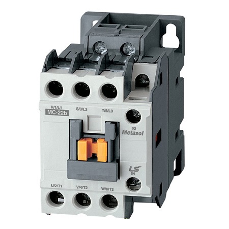 Contactor LS MC-22b 110V 22A 11kW 1NC+1NO