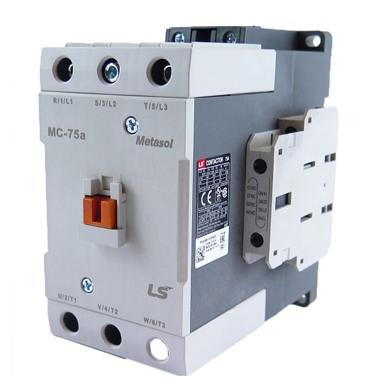 Contactor LS MC-75a 24VDC 75A 37kW 2NC+2NO