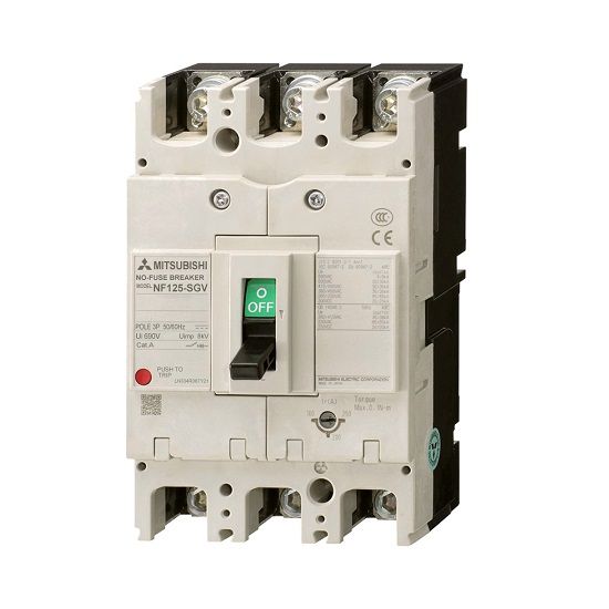 MCCB chỉnh dòng Mitsubishi NF125-SGV 3P 16-20A 36kA