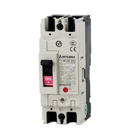 MCCB chỉnh dòng Mitsubishi NF125-SGV 2P 16-20A 85kA